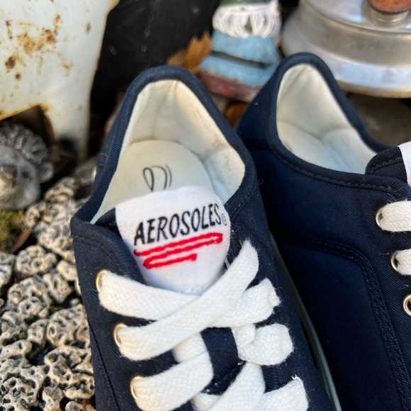 Aerosoles Navy Blue Sneakers - Picture 7 of 9